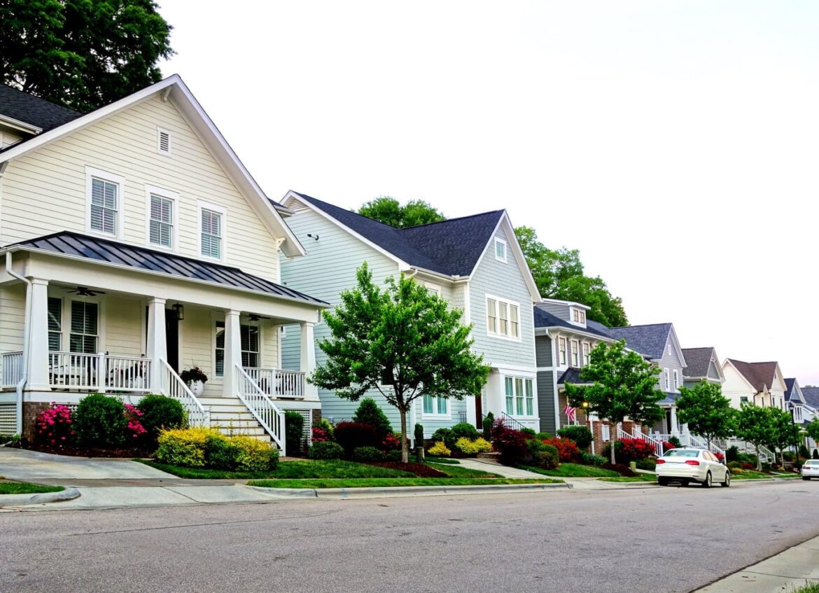 streetview of single family homes